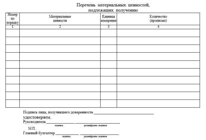 Заявка на приобретение расходных материалов образец